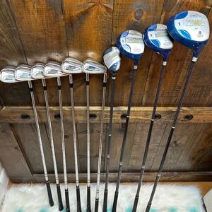 Dunlop Goliath Oversize Golf Set 10 Piece Driver Irons Utility Mid Flex Graphite